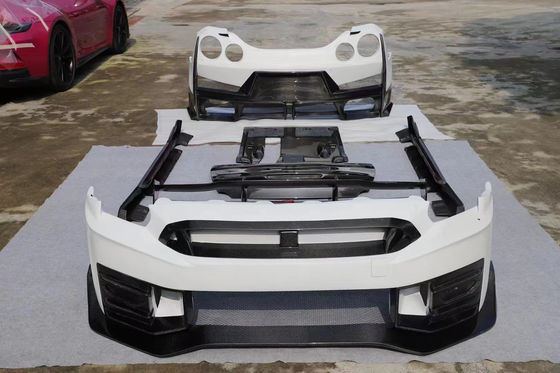 2024 nissan gtr thay thế bộ cơ thể Nismo phong cách xe spoiler phía trước nắp xe sau