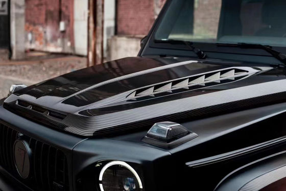 Đối với Benz G-class W464 W463 G500 G550 G63 G350 Carbon Fiber Machine Cover W464 W463 Upgrade Topcar Style Cover