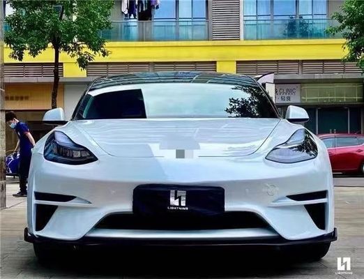 Bán Model 3 Body Kit nâng cấp cho Tesla Model 3 Với Robot phong cách phía trước và phía sau Bumper Spoilers