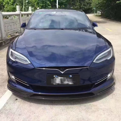 Bán bộ dụng cụ cơ thể sợi cacbon Model S cho Model S Wide Bodyki Sợi cacbon phía trước xẻm phía sau Diffuser Spoiler