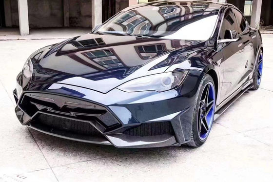 Bán Model S Body Kit Carbon Fiber phía trước và phía sau Bumper Side Skirt Spoiler cho Tesla Model S