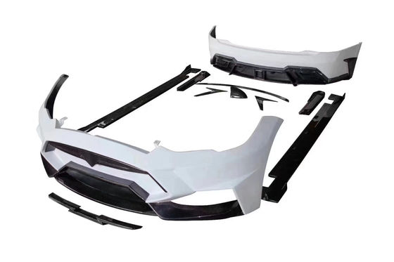 Bán Model S Body Kit Carbon Fiber phía trước và phía sau Bumper Side Skirt Spoiler cho Tesla Model S
