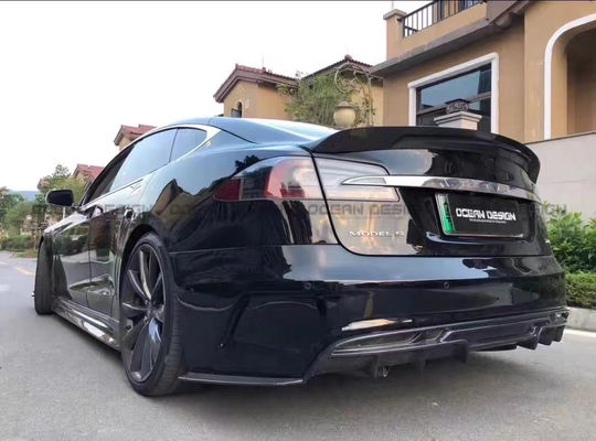 Đối với Tesla Model S Body Kit MODEL S nâng cấp kiểu PD phía trước và phía sau Bumper Spoiler Body Kits