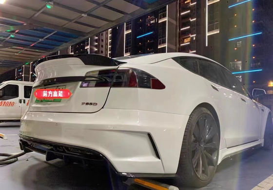 Đối với Tesla Model S Body Kit MODEL S nâng cấp kiểu PD phía trước và phía sau Bumper Spoiler Body Kits