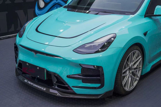 Phụ tùng ô tô cho Tesla MODEL Y Body Kit MODEL Y nâng cấp kiểu SD phía trước và phía sau Bumper Spoiler Carbon Fiber Body Kit
