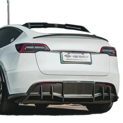 Phụ tùng ô tô cho Tesla MODEL Y Carbon Fiber Body Kit MODEL Y nâng cấp kiểu MIW Carbon Fiber Front Shovel Diffuser Spoilerbody Kit