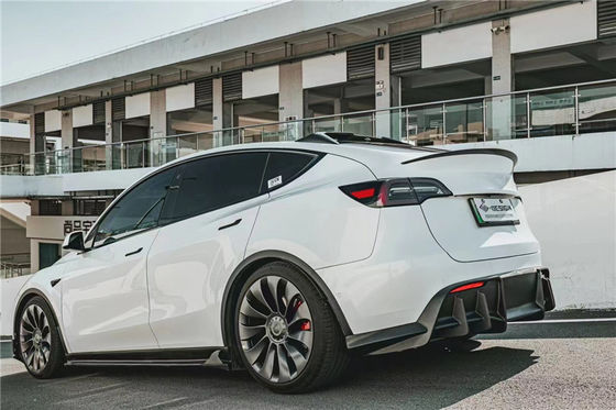 Phụ tùng ô tô cho Tesla MODEL Y Carbon Fiber Body Kit MODEL Y nâng cấp kiểu MIW Carbon Fiber Front Shovel Diffuser Spoilerbody Kit