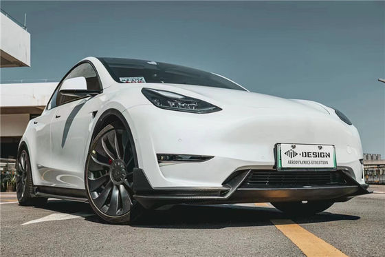 Phụ tùng ô tô cho Tesla MODEL Y Carbon Fiber Body Kit MODEL Y nâng cấp kiểu MIW Carbon Fiber Front Shovel Diffuser Spoilerbody Kit