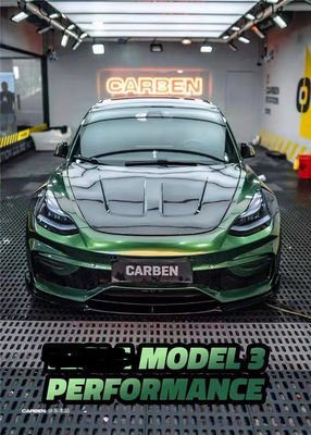 FPR 2019 Spoiler For Tesla Model 3 Body Kit 2022 ACP phong cách Mặt trước và đằng sau