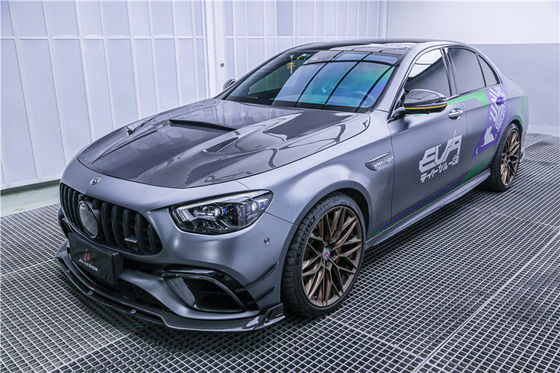 Bộ phận ô tô Carbon Fiber Body Kit cho Mercedes E63S E63s Carbon Fiber Front Scoop Diffuser Spoiler Carbon Fiber Hood