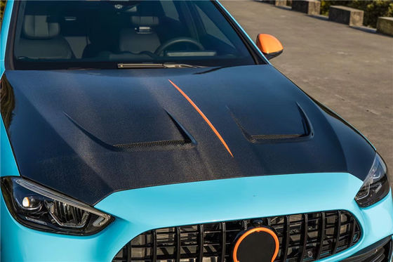 Bộ phận ô tô cho Mercedes W206 C180C260 C300 Carbon Fiber Hood W206 Carbon Fiber Hood Motor Hatch Cover