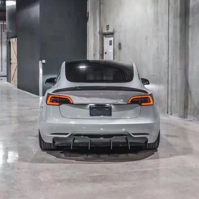 2017 - 2019 MODEL 3 Body Kit Tesla Mặt trước Xẻm phía sau Diffuser Spoiler 180mm