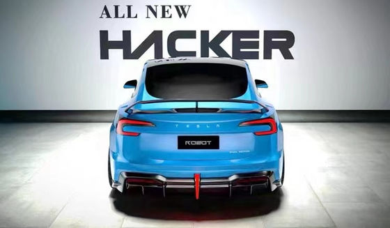 2024 sửa chữa Tesla Body Kit Carbon Fiber Model 3 Spoiler Robot Style Bốp trước và sau