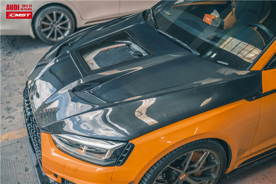 Phân tích ô tô cho Audi A5 S5 RS5 Carbon Fiber Hood A5 S5 RS5 Upgraded Transparent Style Hood Hatch