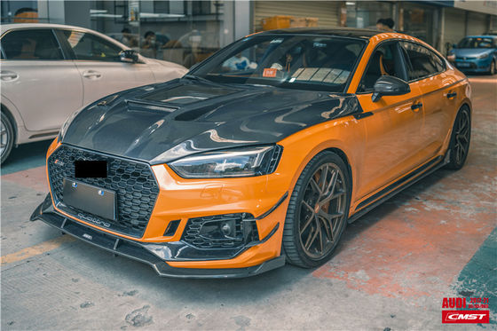 Phân tích ô tô cho Audi A5 S5 RS5 Carbon Fiber Hood A5 S5 RS5 Upgraded Transparent Style Hood Hatch