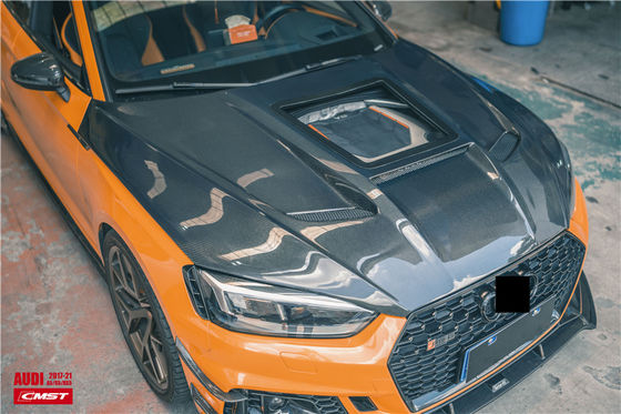 Phân tích ô tô cho Audi A5 S5 RS5 Carbon Fiber Hood A5 S5 RS5 Upgraded Transparent Style Hood Hatch