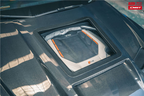 Phân tích ô tô cho Audi A5 S5 RS5 Carbon Fiber Hood A5 S5 RS5 Upgraded Transparent Style Hood Hatch