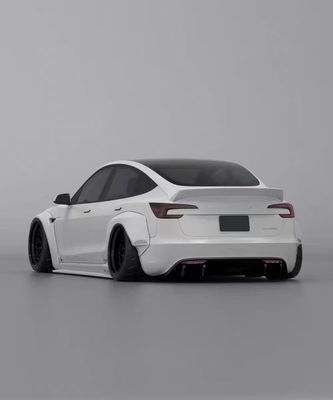 2020- Tesla Body Kit Nhựa Sợi LB Phong cách Tesla Model 3 Spoiler Diffuser môi trước