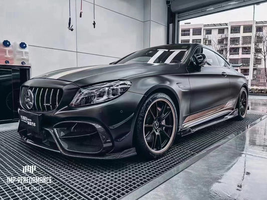 Phụ tùng ô tô cho Mercedes C63 C63S Coupe Body Kit C63 C63S Coupe nâng cấp phong cách IMP phía trước và phía sau Bumpper Spoiler Body Kit