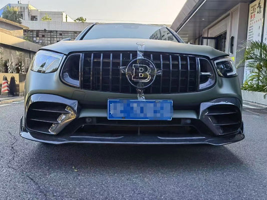 Đối với Mercedes-Benz GLC63 Carbon Fiber Body Kit GLC63 Upgraded Bs Style Carbon Fiber Front Lip Diffuser Spoiler Body Kit