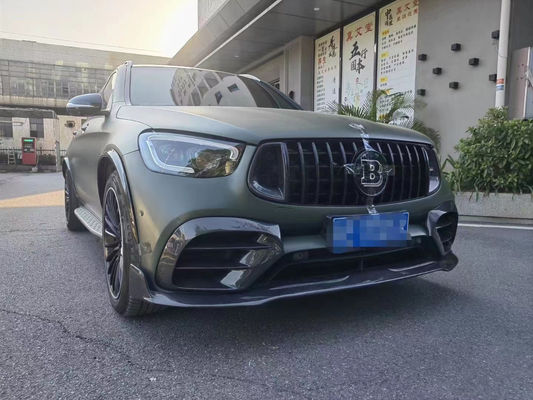 Đối với Mercedes-Benz GLC63 Carbon Fiber Body Kit GLC63 Upgraded Bs Style Carbon Fiber Front Lip Diffuser Spoiler Body Kit
