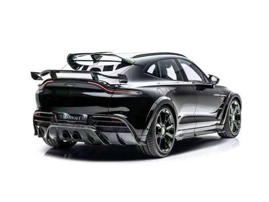 Bright Black Aston Martin Body Kit DBX MSY phong cách Carbon Fiber Spoiler Wing
