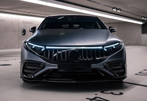 Đối với Mercedes EQS Carbon Fiber Body Kit EQS nâng cấp BS Style Carbon Fiber Front Lip Diffuser Spoiler Body Kit