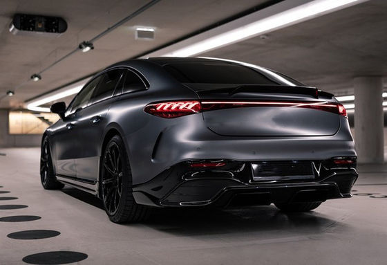 Đối với Mercedes EQS Carbon Fiber Body Kit EQS nâng cấp BS Style Carbon Fiber Front Lip Diffuser Spoiler Body Kit