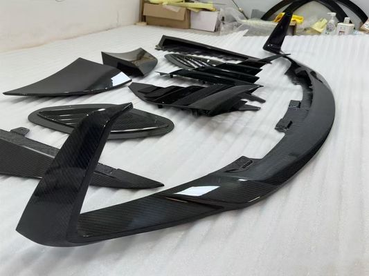 DBS Aston Martin Body Kit Màu trắng 770 phong cách Spoiler phía trước trong xe hơi môi Diffuser
