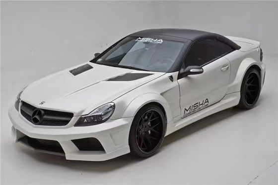 Đối với Mercedes SL R230 Widebody Kit SL R230 nâng cấp Misha phong cách phía trước và phía sau Bumper Spoiler Widebody Kit