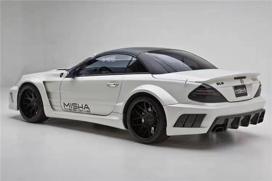 Đối với Mercedes SL R230 Widebody Kit SL R230 nâng cấp Misha phong cách phía trước và phía sau Bumper Spoiler Widebody Kit