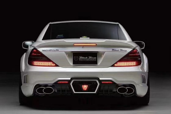 Đối với Mercedes SL R230 Widebody Kit SL R230 nâng cấp phong cách WD phía trước và phía sau Bumper Spoiler Widebody Kit