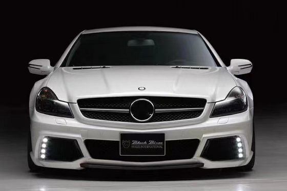 Đối với Mercedes SL R230 Widebody Kit SL R230 nâng cấp phong cách WD phía trước và phía sau Bumper Spoiler Widebody Kit