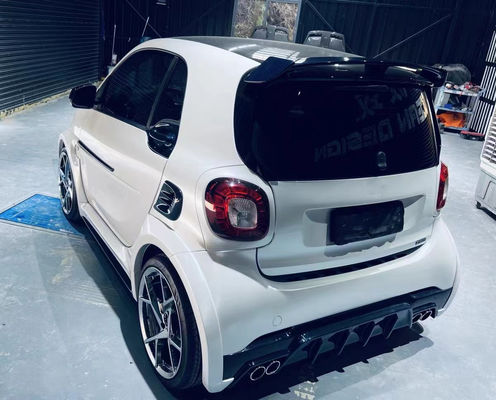 Đối với Mercedes Smart Carbon Fiber Body Kit SMART nâng cấp MSY phong cách Carbon Fiber phía trước môi Diffuser Spoiler Widebody Kit