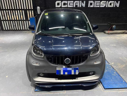 Đối với Mercedes Smart Carbon Fiber Body Kit SMART nâng cấp MSY phong cách Carbon Fiber phía trước môi Diffuser Spoiler Widebody Kit