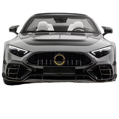 cho Mercedes SL63 Carbon Fiber Body Kit SL63 nâng cấp kiểu MSY Carbon Fiber Diffuser môi trước