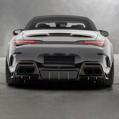 cho Mercedes SL63 Carbon Fiber Body Kit SL63 nâng cấp kiểu MSY Carbon Fiber Diffuser môi trước