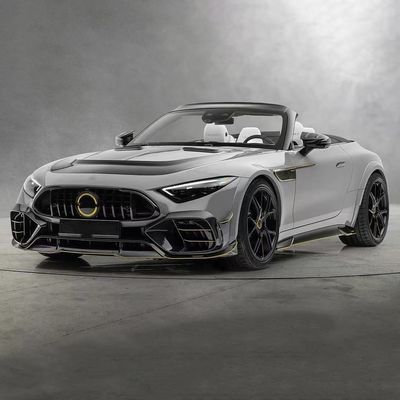 cho Mercedes SL63 Carbon Fiber Body Kit SL63 nâng cấp kiểu MSY Carbon Fiber Diffuser môi trước