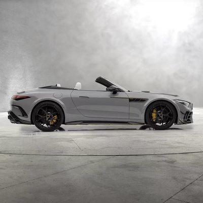 cho Mercedes SL63 Carbon Fiber Body Kit SL63 nâng cấp kiểu MSY Carbon Fiber Diffuser môi trước
