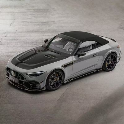 cho Mercedes SL63 Carbon Fiber Body Kit SL63 nâng cấp kiểu MSY Carbon Fiber Diffuser môi trước