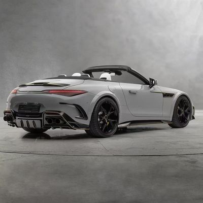 cho Mercedes SL63 Carbon Fiber Body Kit SL63 nâng cấp kiểu MSY Carbon Fiber Diffuser môi trước
