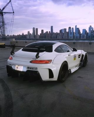 Đối với Mercedes AMG GT Carbon Fiber Widebody Kit AMG GT nâng cấp CBE phong cách phía trước môi Diffuser Spoiler Widebody Kit