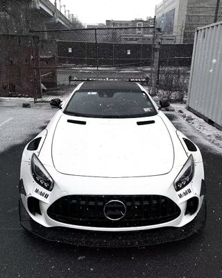 Đối với Mercedes AMG GT Carbon Fiber Widebody Kit AMG GT nâng cấp CBE phong cách phía trước môi Diffuser Spoiler Widebody Kit