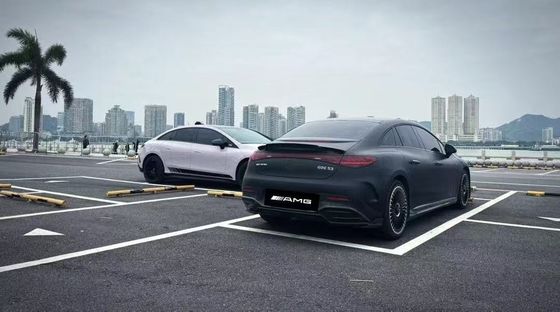 Đối với Mercedes EQE Carbon Fiber Body Kit EQE Upgrade BS Style Carbon Fiber Front Lip Diffuser Spoiler Body Kit