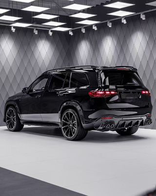 Đối với Mercedes X167 GLS450 Carbon Fiber Body Kit GLS Upgrade BS Style Mặt trước môi Diffuser Spoiler Widebody Kit