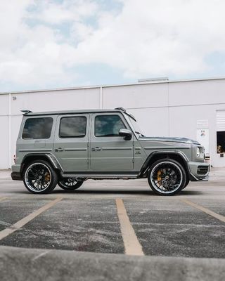 G500 G63 Mercedes Sprinter Body Kit VOS Style Diy Lưỡi trước Spoiler Wheel Arch