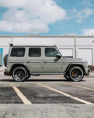G500 G63 Mercedes Sprinter Body Kit VOS Style Diy Lưỡi trước Spoiler Wheel Arch