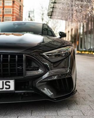 SL63 Mercedes Benz Sl Body Kit 2015 - 2016 BS Style Hood Spoiler Diffuser môi phía trước