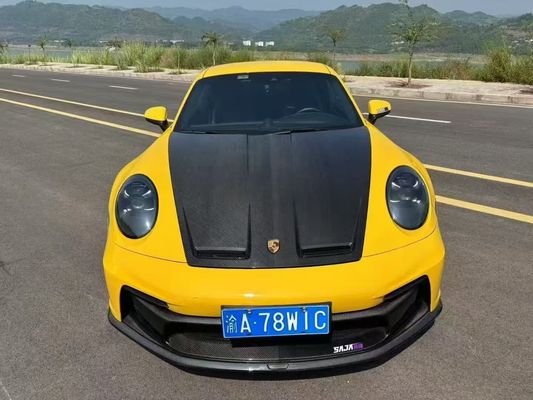 Porsche 992 Cơ thể sợi cacbon Kit 992 GT3 phong cách phía trước và phía sau bơm bên váy spoiler mui
